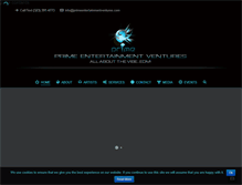 Tablet Screenshot of primeentertainmentventures.com